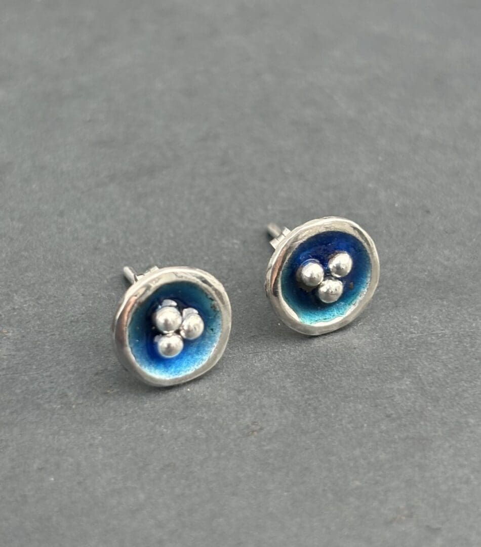 Rock Pool Enamel Studs - Image 2