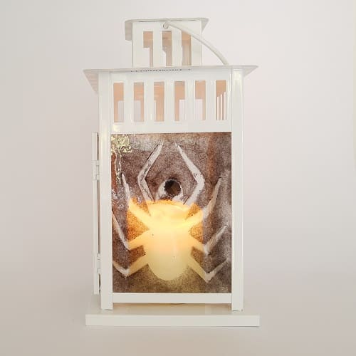 Halloween Fused Glass Panelled Candle Lanterns - Image 6