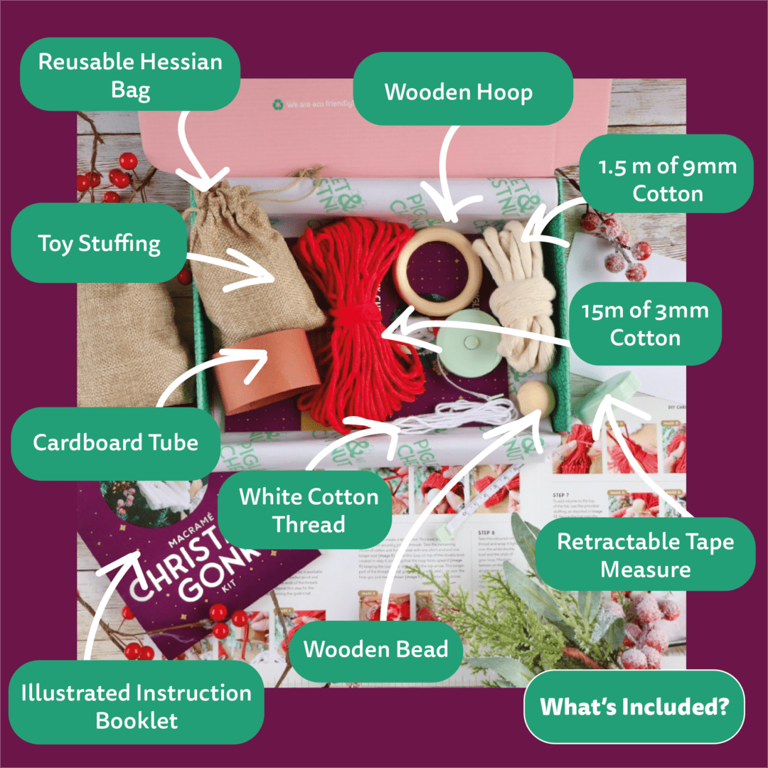 DIY Christmas Craft Kit, Beginner Friendly Kits, Christmas Gonk Kit - Image 6