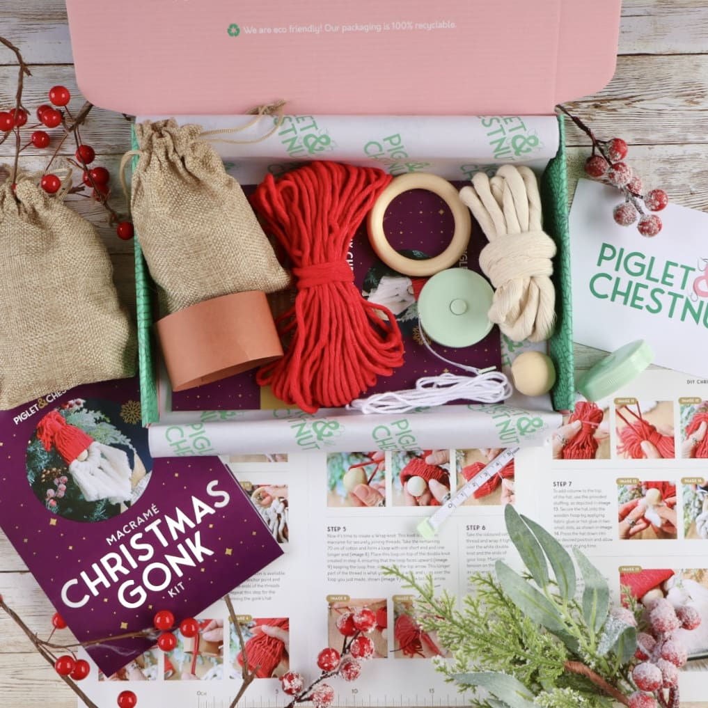 DIY Christmas Craft Kit, Beginner Friendly Kits, Christmas Gonk Kit - Image 5
