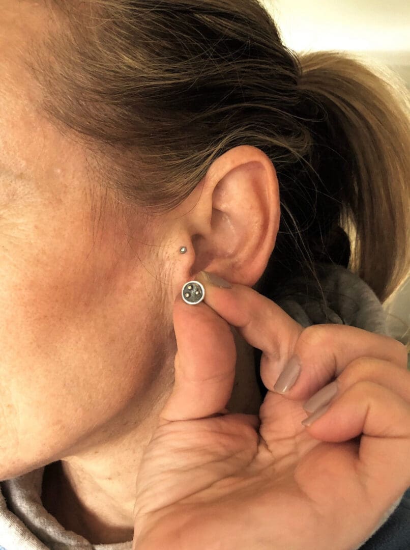Silver and Gold Orbit Studs - Image 6