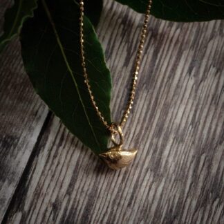 Tiny Little Silver Gold Plated Bird Pendant,Necklace