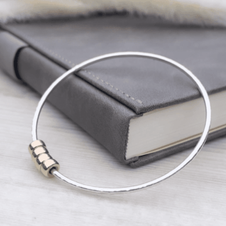 sterling silver milestone bangle