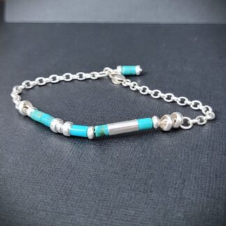 Sterling Silver Turquoise Spirit Bracelet
