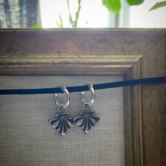Art Deco Lace - earrings in silver