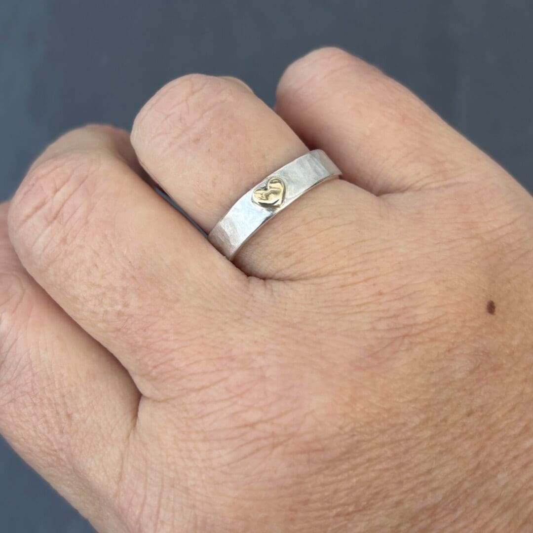Gold Heart Ring - Image 6