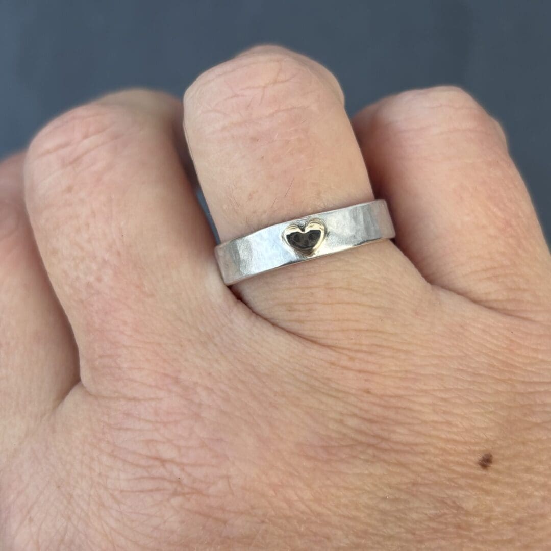 Gold Heart Ring - Image 4