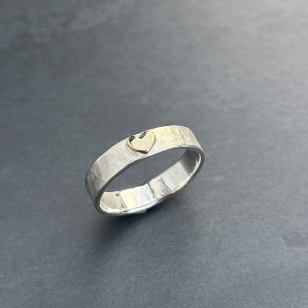 Gold Heart Ring - Image 5