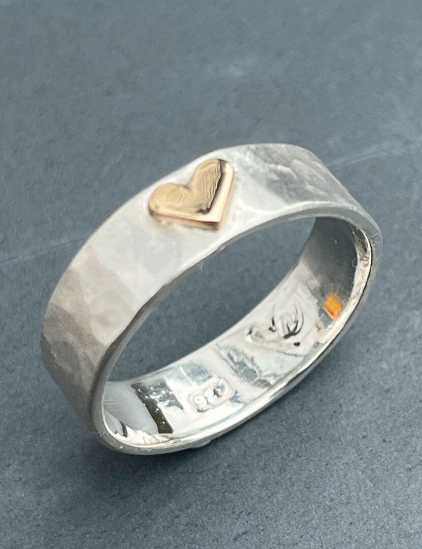 Gold Heart Ring - Image 7
