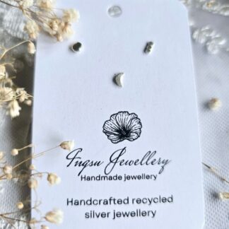 Handmade Silver Studs Set of 3