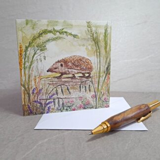 Hedgehog Blank Greetings Card