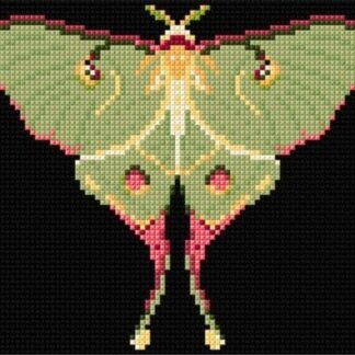 luna Moth Counted Cross-stitch Kit Animal Fayre Designer Tapestry Kits