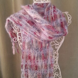 Mohair Scarf- Clouds