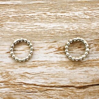 Sterling Silver Circle Studs