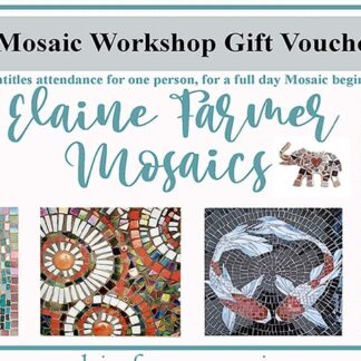 Full Day Mosaic Workshop in Sutton Coldfield -Gift Voucher for one