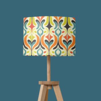 Colourful retro style lampshade bold pattern lampshade for table lamp, floor lamp and ceiling lightshade designer lampshade