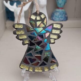 Angel Mosaic Decoration Kit (2 Designs) DIY /Make Your Own, Party Favour, Gift, Craft, Family Activity, Mosaic Present, Christmas Gift