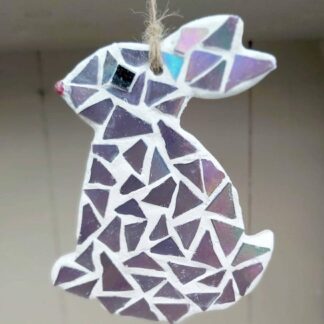 Rabbit Bunny Mosaic Decoration Kit: DIY /Make Your Own, Party Favour, Easter Gift, Craft Kit