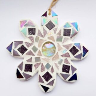 Flower Mosaic Decoration Kit: DIY /Make Your Own, Party Favour, Gift, Craft, Family Activity, Mosaic Present, NHS Thank you Gift