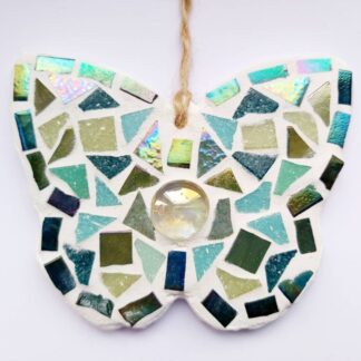 Butterfly Mosaic Decoration Kit 2: DIY /Make Your Own, Party Favour, Gift, Craft, Family Activity, Mosaic Present, Christmas stocking Gift