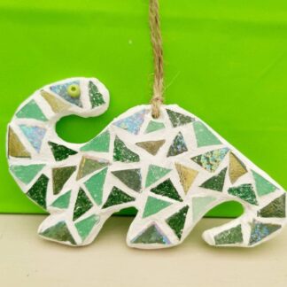 Dinosaur Diplodocus Mosaic Decoration Kit : DIY /Make Your Own, Party Favour, Gift, Craft, Family Activity, Mosaic Present.