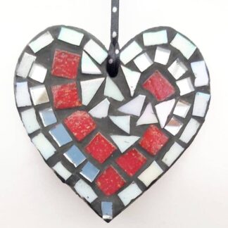 Country Heart Mosaic Decoration Kit: DIY /Make Your Own, Party Favour, Gift, Craft, Family Activity, Mosaic Present