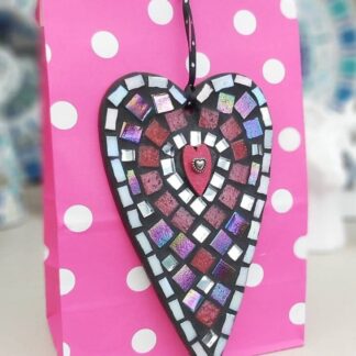 Large Primitive Heart Mosaic Decoration Kit: DIY /Make Your Own, Party Favour, Gift, Craft, Family Activity, Christmas Present