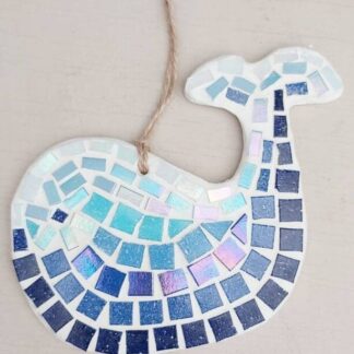 Whale Mosaic Decoration Kit: DIY /Make Your Own, Party Favour, Gift, Craft, Family Activity, Mosaic Present.