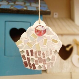Cupcake Mosaic Decoration Kit: DIY /Make Your Own, Party Favour, Gift, Craft, Family Activity, Mosaic Present, Easter, Thank you Gift