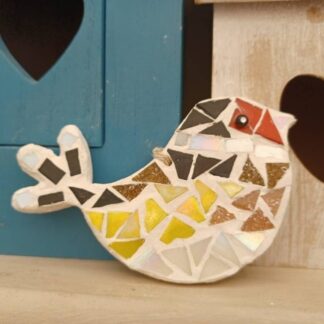 Goldfinch - Bird Mosaic Decoration Kit DIY /Make Your Own, Party Favour, Gift, Craft, Family Activity, Mosaic Present, Easter Gift