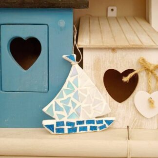Sail Boat Mosaic Decoration Kit: DIY, Make Your Own, Party Favour, Gift, Craft, Family Activity, Easter Gift