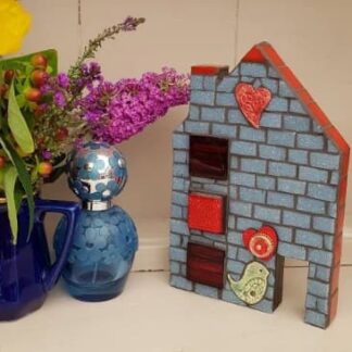 Mosaic House and Green Bird