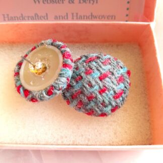 Button Earrings-stud back 2.5cm