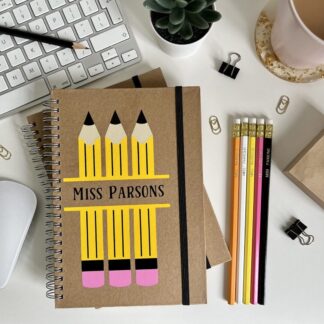 Personalised Pencil Notebook & Pencil Set – A Thoughtful Teacher Gift