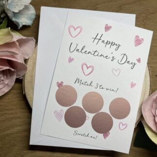 Valentines Scratch Card, Unique and Fun Reveal Scratch Card, Gift For Him, Gift for Her, Pregnancy Announcement, Gag Gift