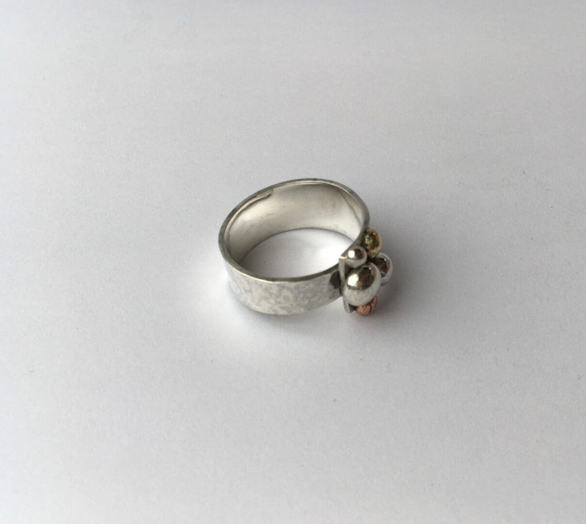Sterling Silver Tapered Pebble Ring - Image 3