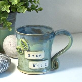 Stay_Willd_Ceramic_Handmade_Wheelthrown_Green_Stoneware_Mug_UK