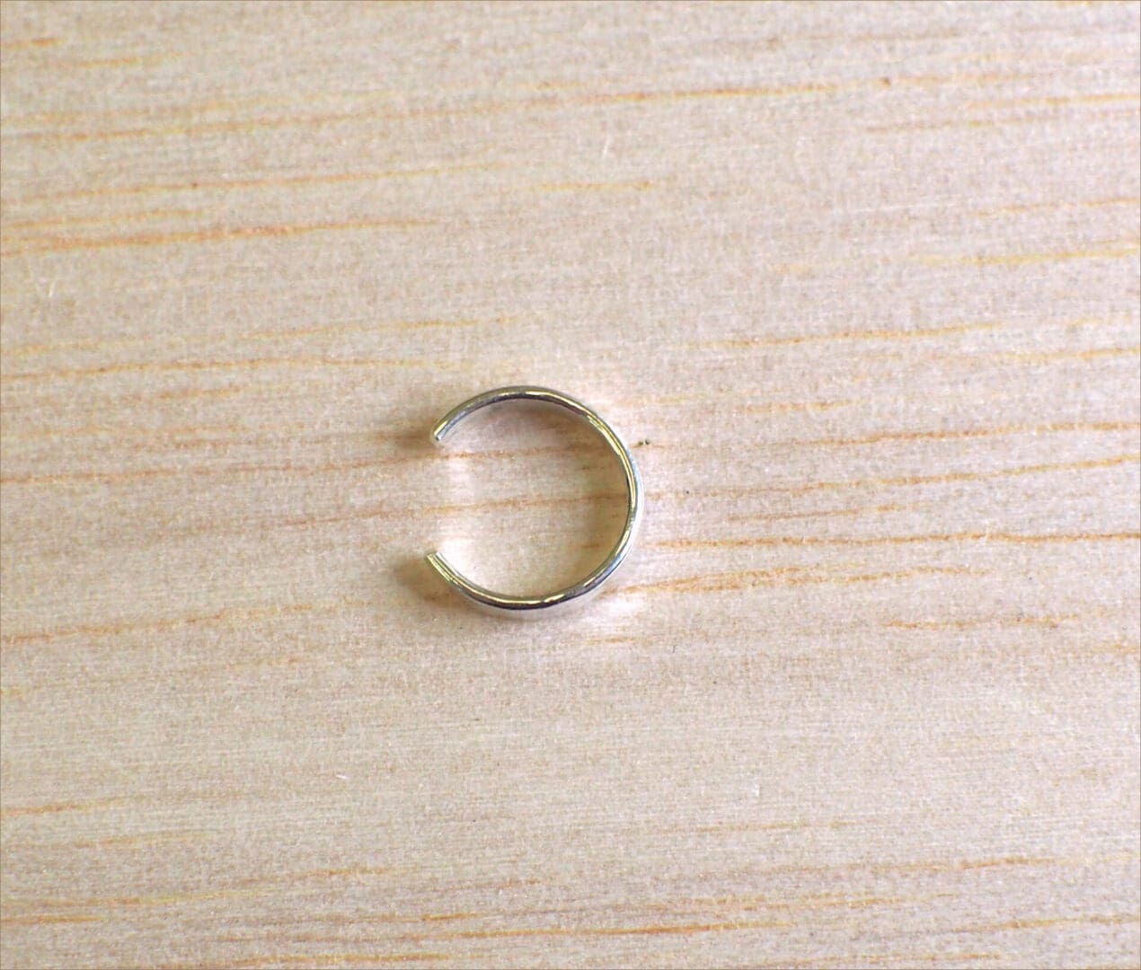 hammered sterling silver ear cuff