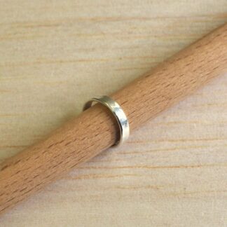 hammered sterling silver ear cuff on stand