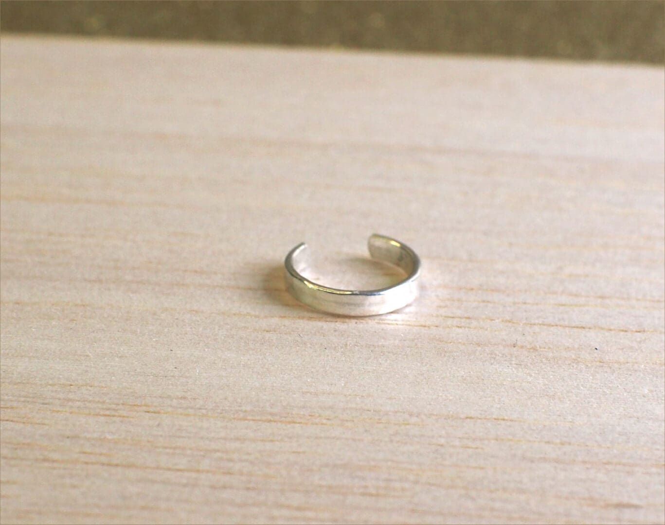 hammered sterling silver ear cuff