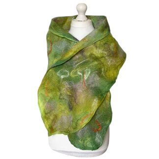 green-merino-wool-felt-scarf-spring-field-handmade-marian-may-textile-art