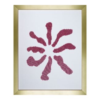 original japanese pink glass bead flower art