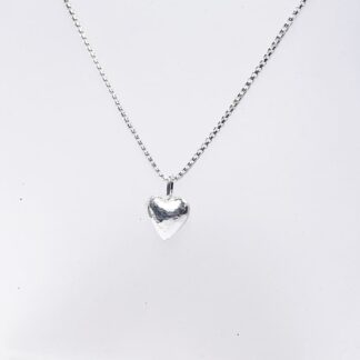 silver heart necklace