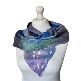 winter-merino-wool-felt-scarf-silver-grey-handmade-marian-may-textile-art