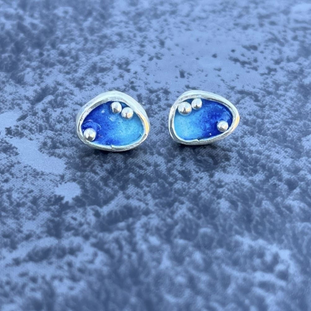 Enamel Pebble Studs - Image 6