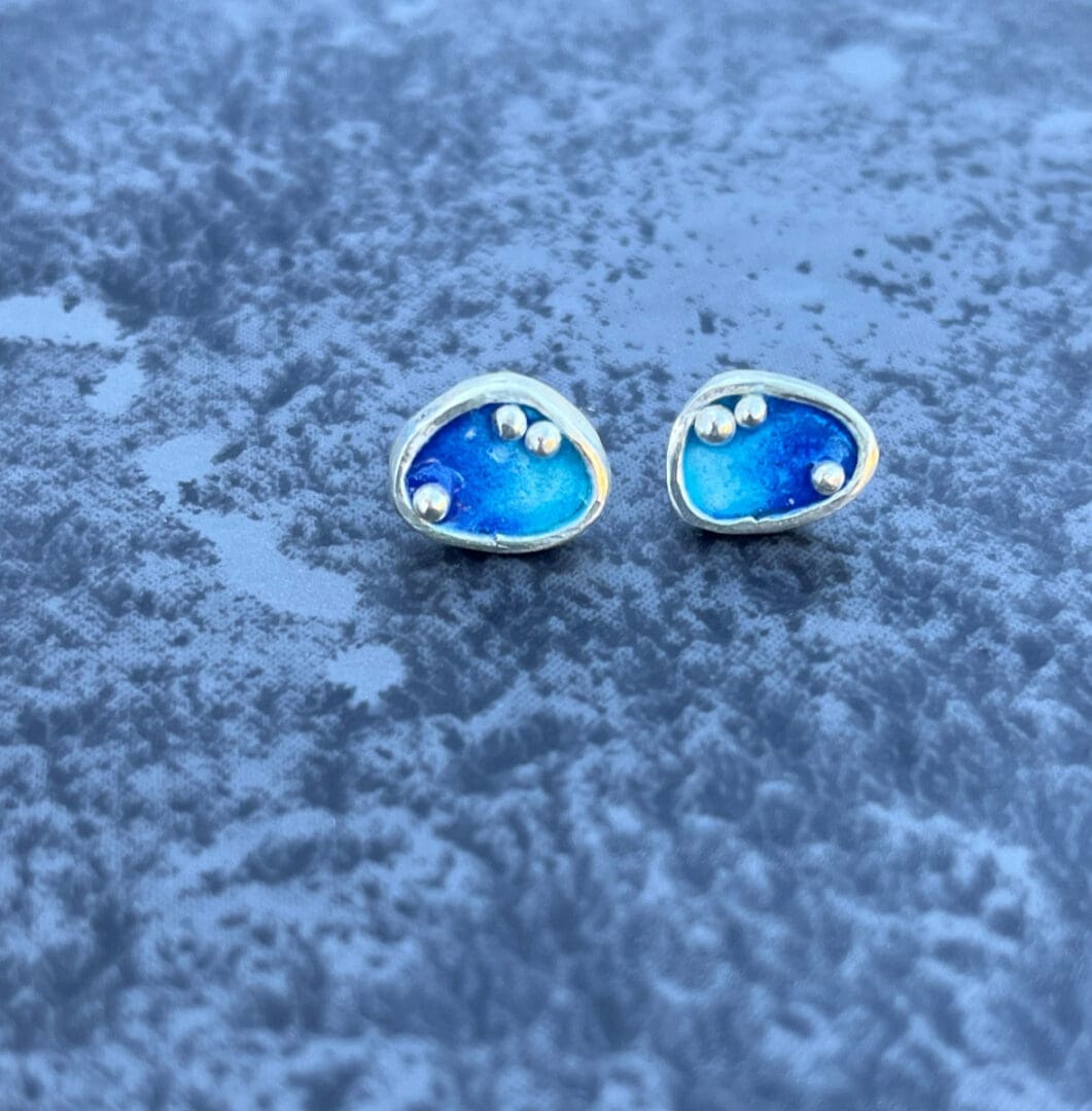 Enamel Pebble Studs - Image 3