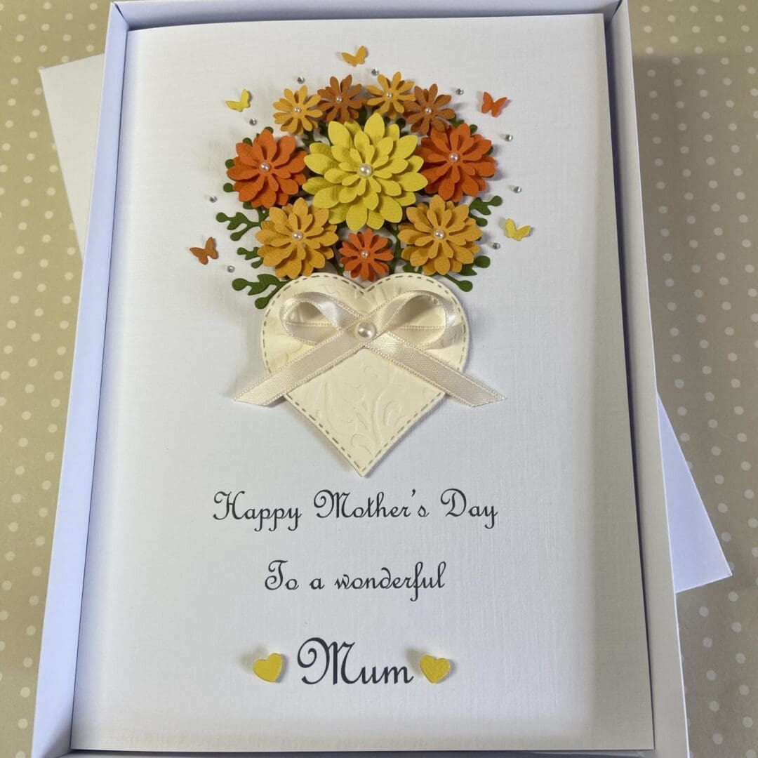 Personalised Handmade Mother’s Day Card Gift Boxed Mum Mam Mom Nan Keepsake - Image 2