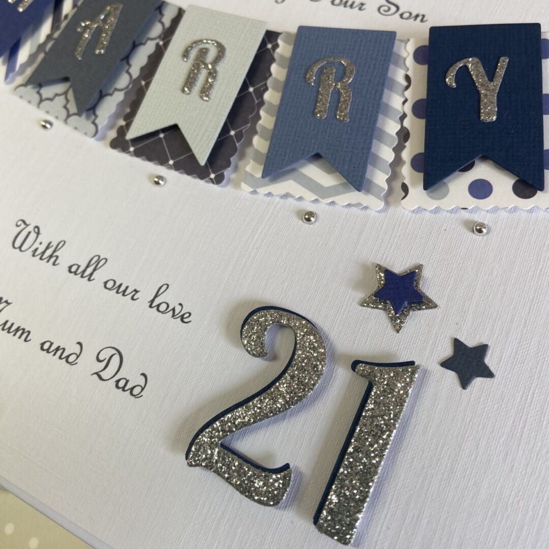 Personalised Birthday Card Son Grandson Nephew 21st 18th 30th Gift Boxed Keepsake Any Age - Image 3