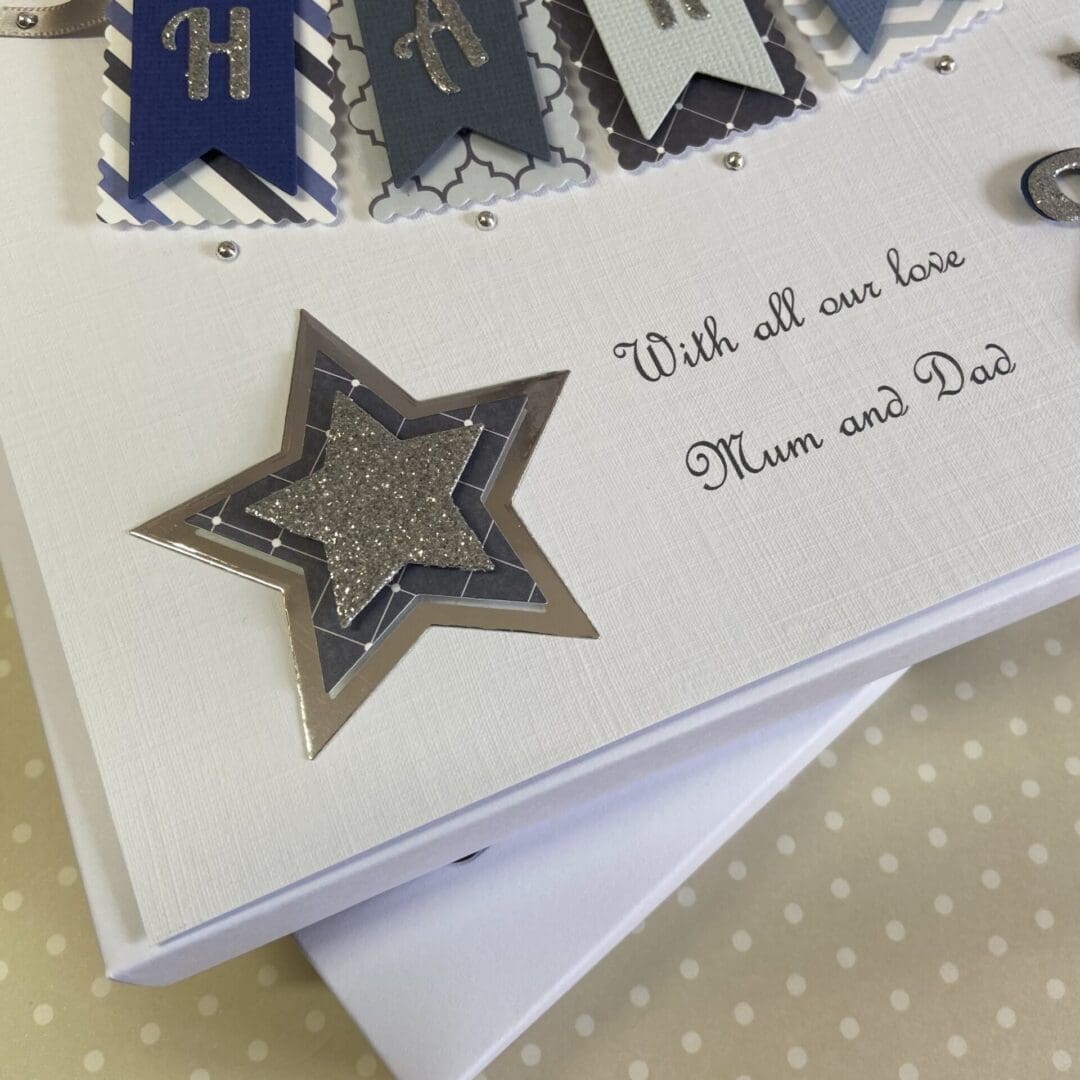 Personalised Birthday Card Son Grandson Nephew 21st 18th 30th Gift Boxed Keepsake Any Age - Image 4