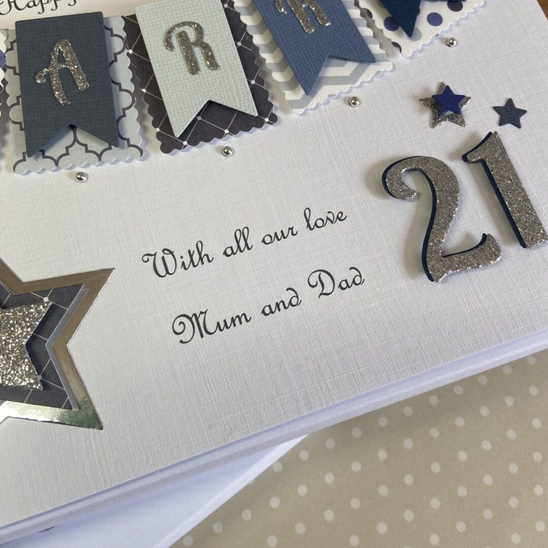 Personalised Birthday Card Son Grandson Nephew 21st 18th 30th Gift Boxed Keepsake Any Age - Image 5